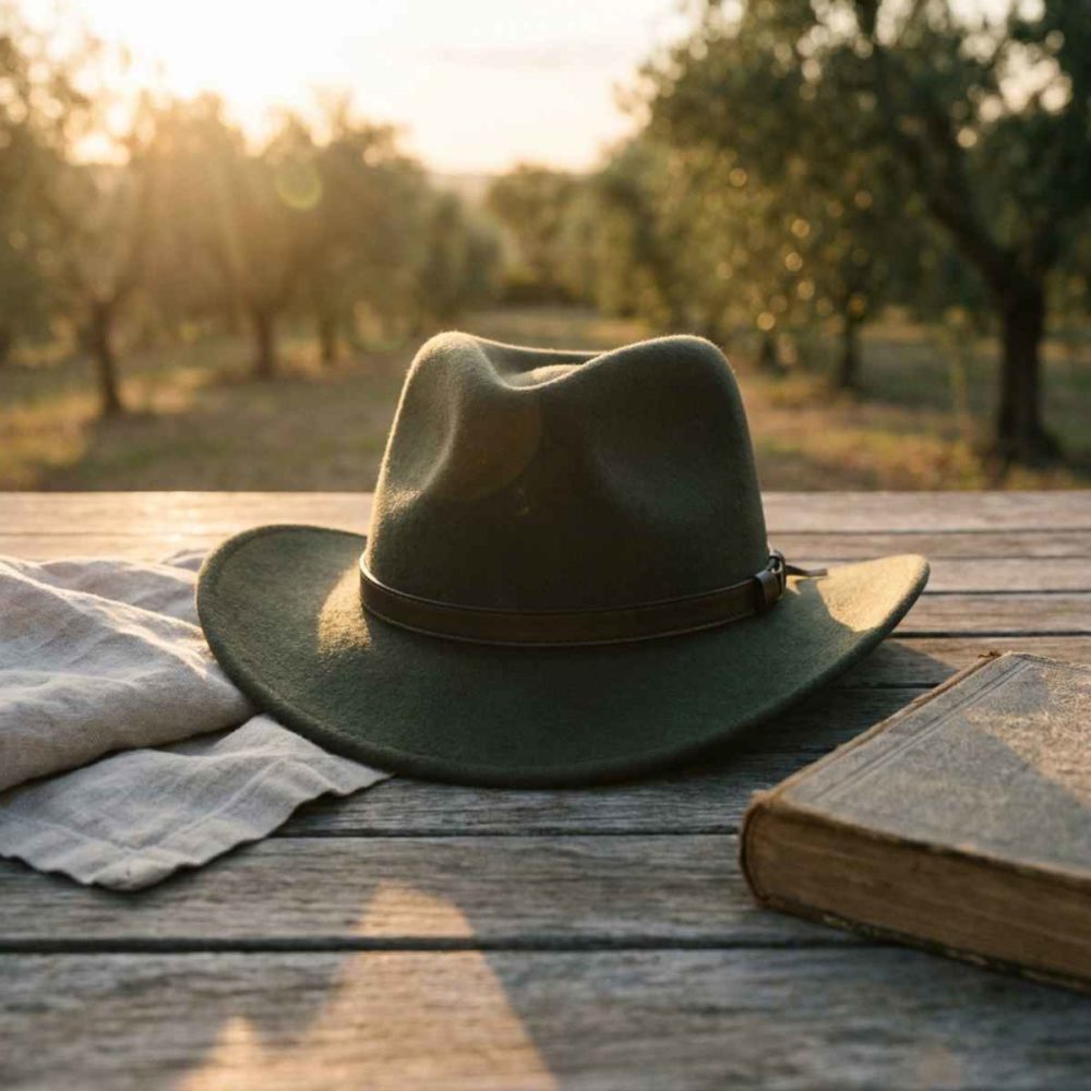 Still Life Web Green Cowboy Hat
