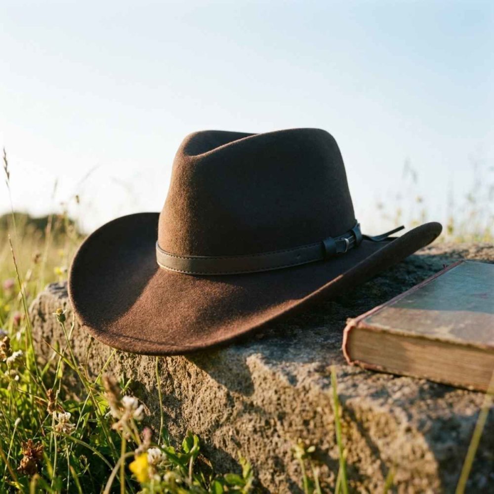 Still Life Web Brown Cowboy Hat