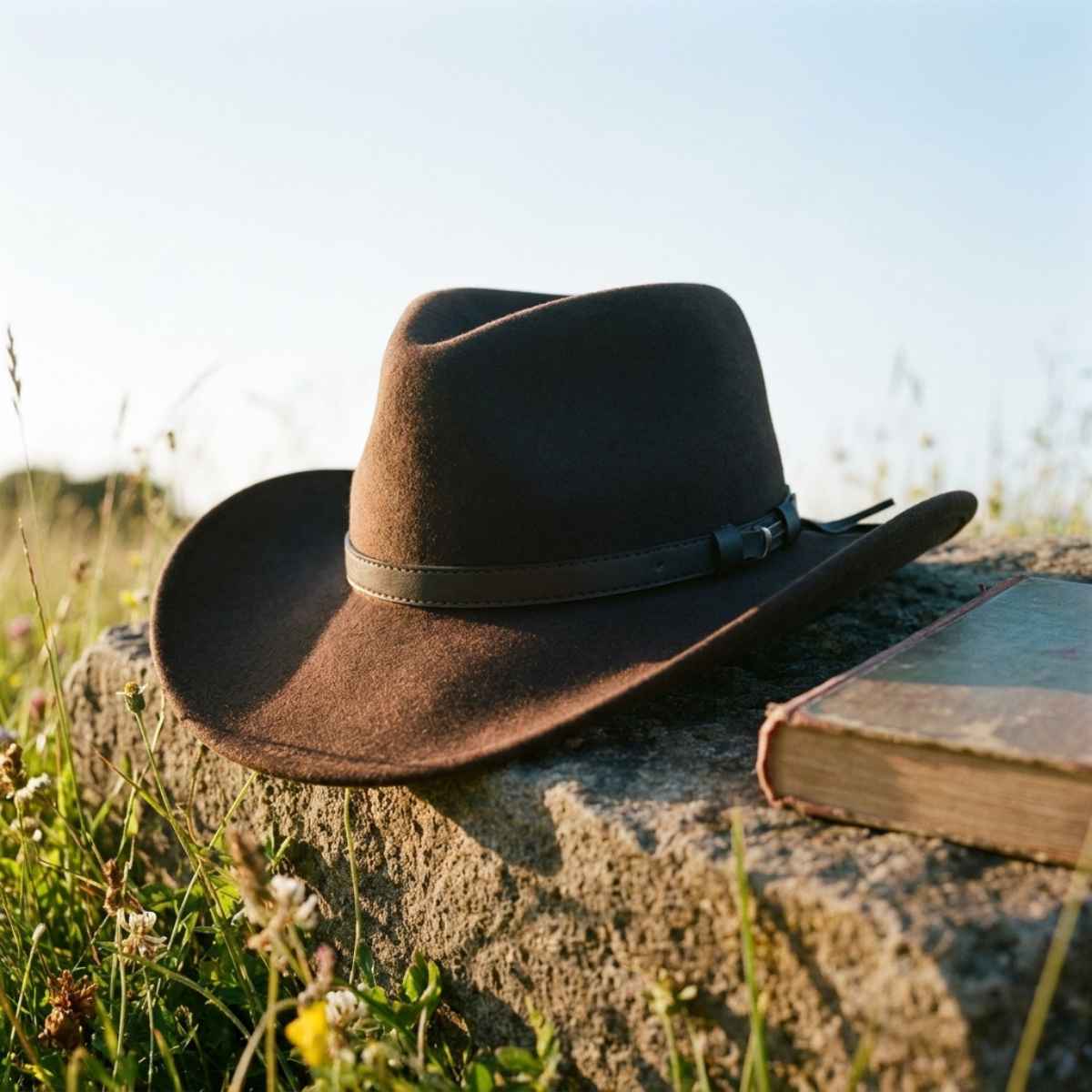 Still Life Web Brown Cowboy Hat