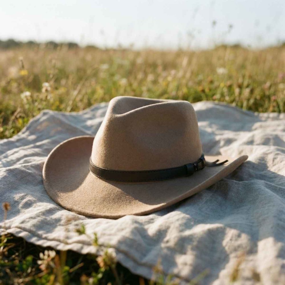 Still Life Web Beige Cowboy Hat