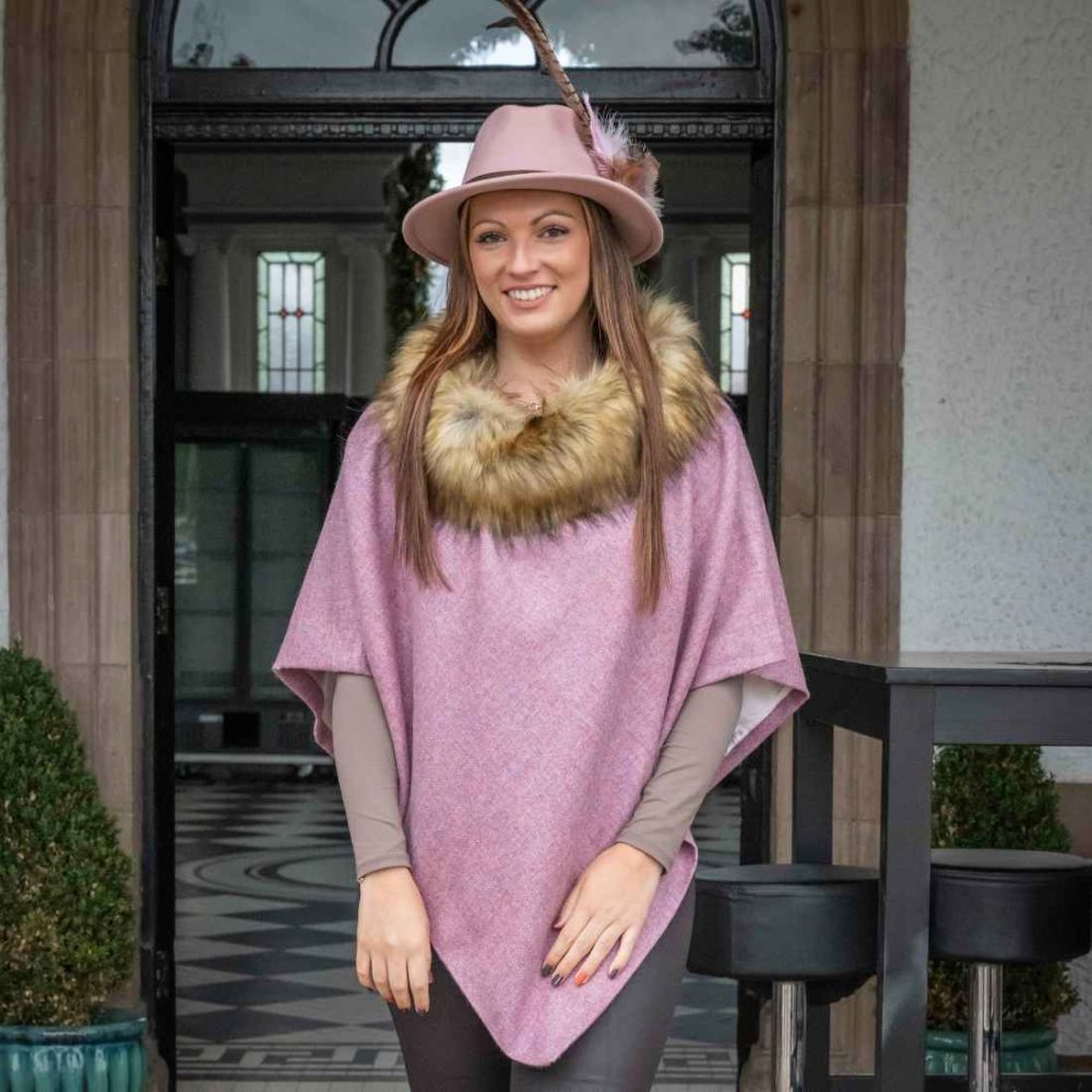 Monique Tweed Poncho
