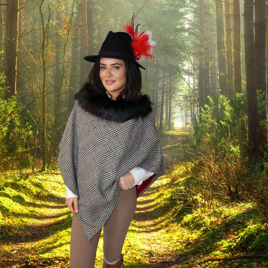 Esther Tweed Poncho