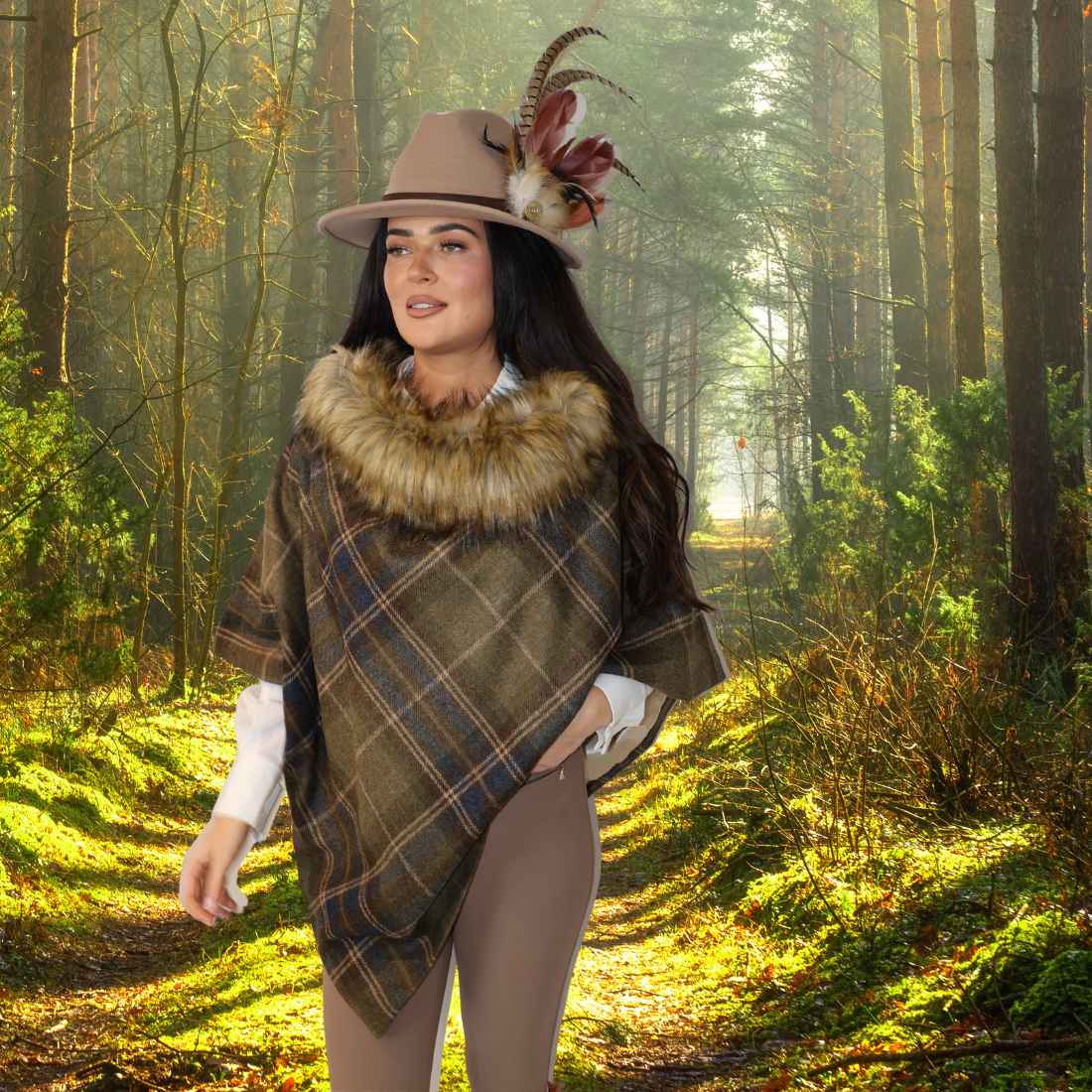 Bryony Tweed Poncho