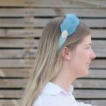 Baby Blue Feather Head Band