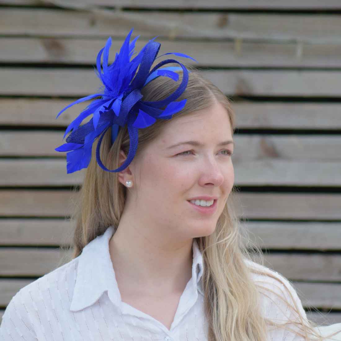 Blue Traditional Fascinator