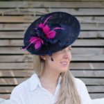 Navy and Pink Fascinator Hat