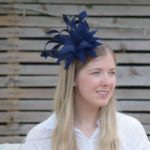 Navy Blue Traditional Fascinator