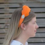 Orange Feather Head Band