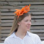 Orange Traditional Fascinator