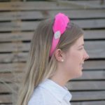 Pink Feather Head Band