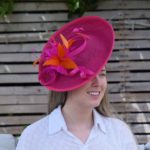 Pink and Orange Fascinator Hat