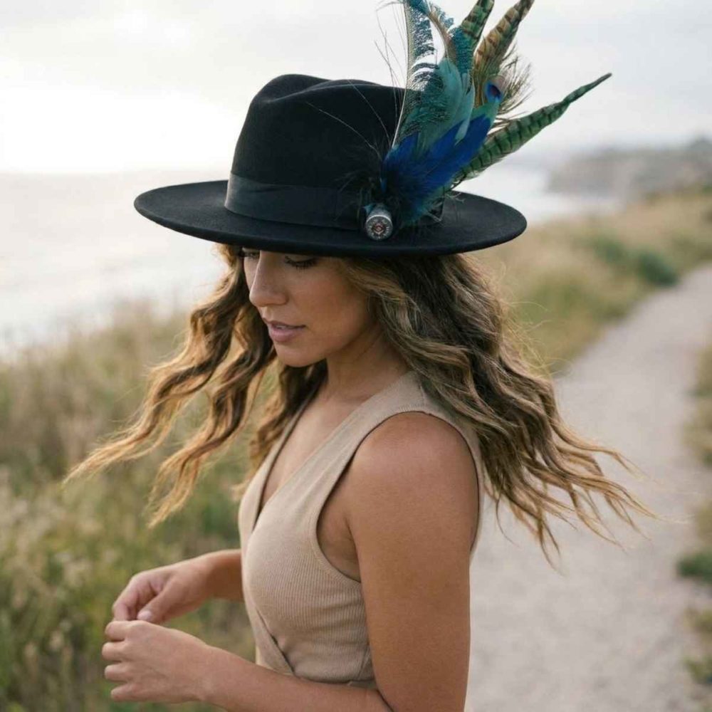Life Style Web Daisy Wide Brim Fedora