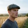 Reduced 1 Aqua Check Baker Boy Cap