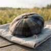 Blue Multi Tweed Baker Boy Cap