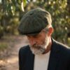 Reduced 3 Forest Green Check Baker Boys Cap