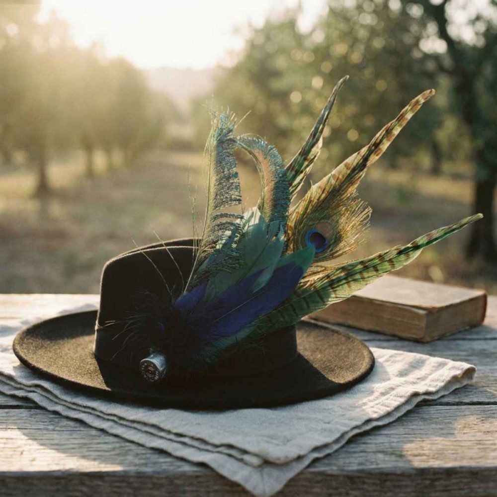 Still Life Web Daisy Wide Brim Fedora