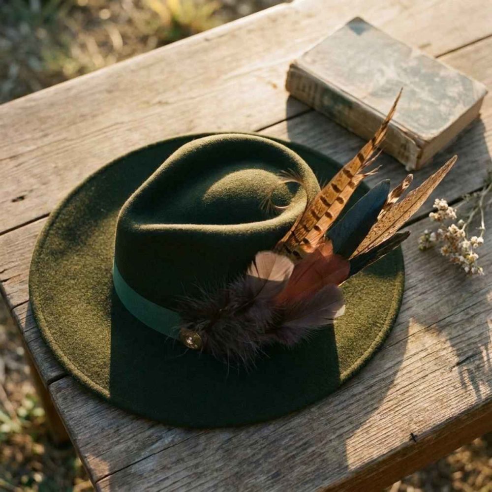 Still Life Web Jacqui Wide Brimmed Fedora